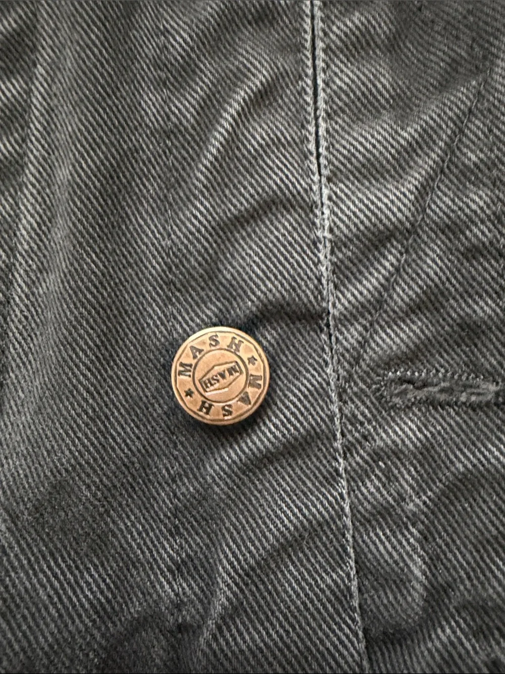 Ash Black Denim Vest